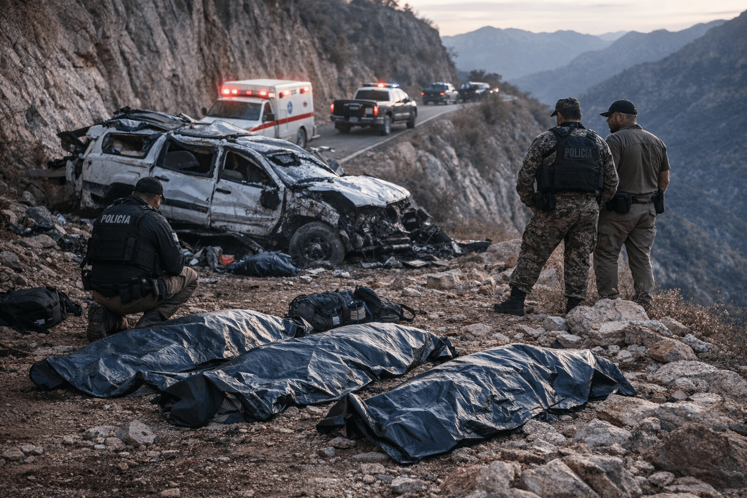 Four Joint Anti-Drug Mission Workers Die in Chihuahua Crash
