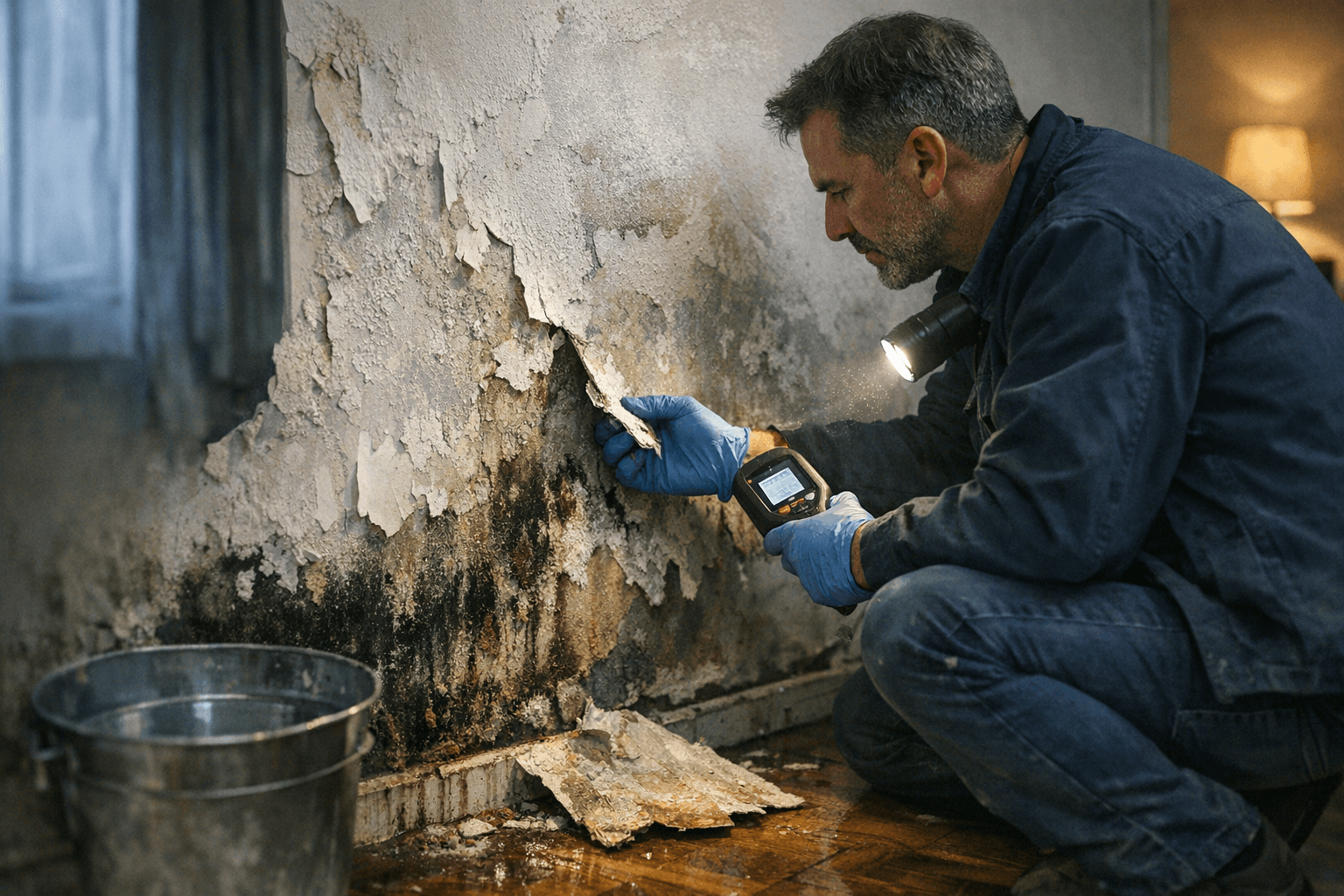 קיר מתקלף: איך מאתרים רטיבות ומונעים עובש בבית