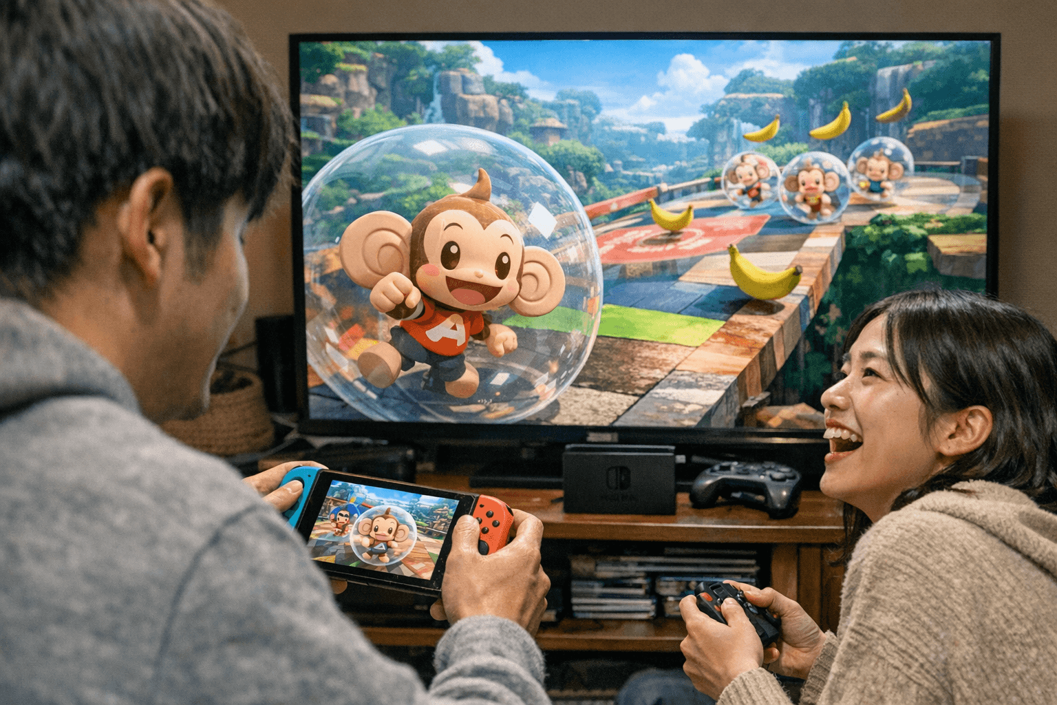 Nintendo offers free Super Monkey Ball Banana Rumble trial for Switch Online members in Japan