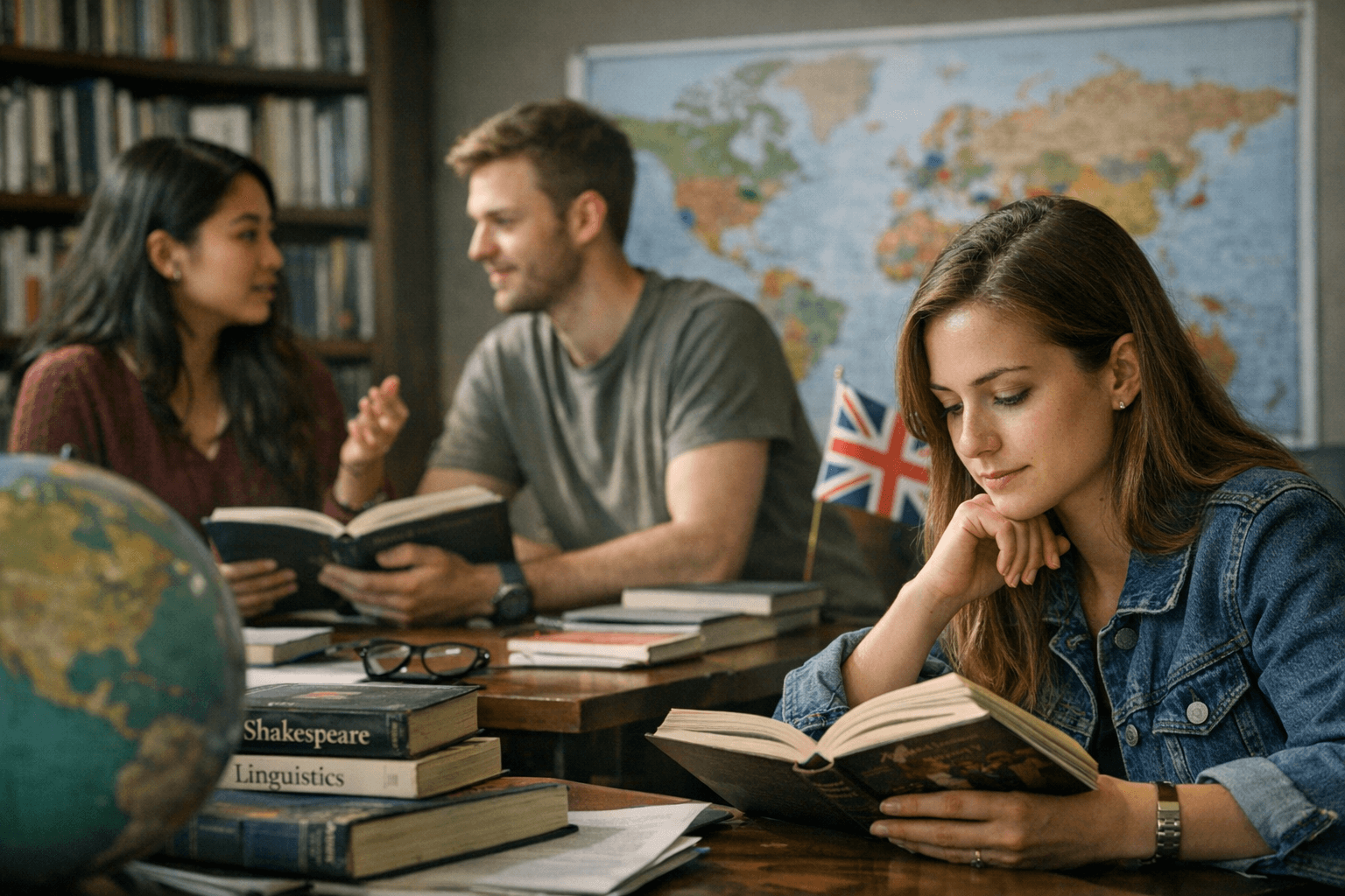 תואר ראשון באנגלית: שפה, ספרות, בלשנות ותרבות גלובלית