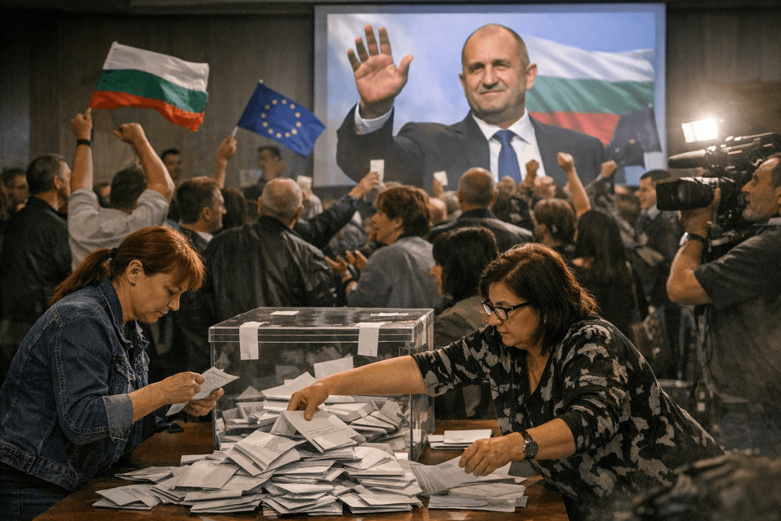 Radev’s coalition leads in Bulgaria vote, ending months of political turmoil