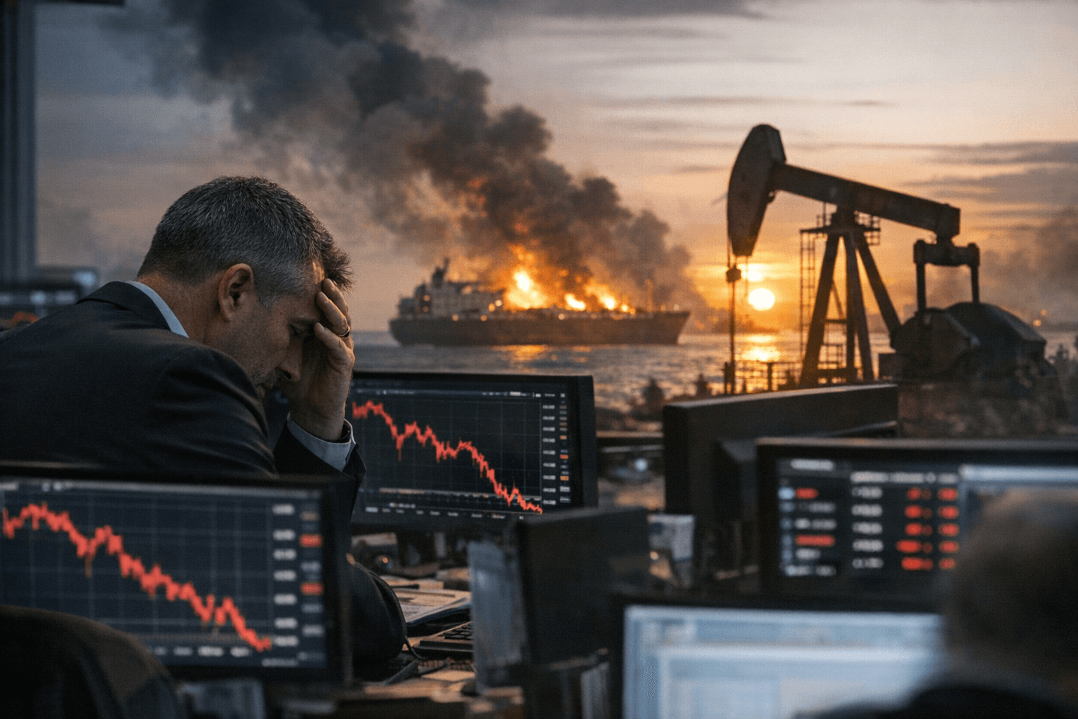 US Futures Fall as Iran Tensions Drive Oil Higher and Markets Cautious