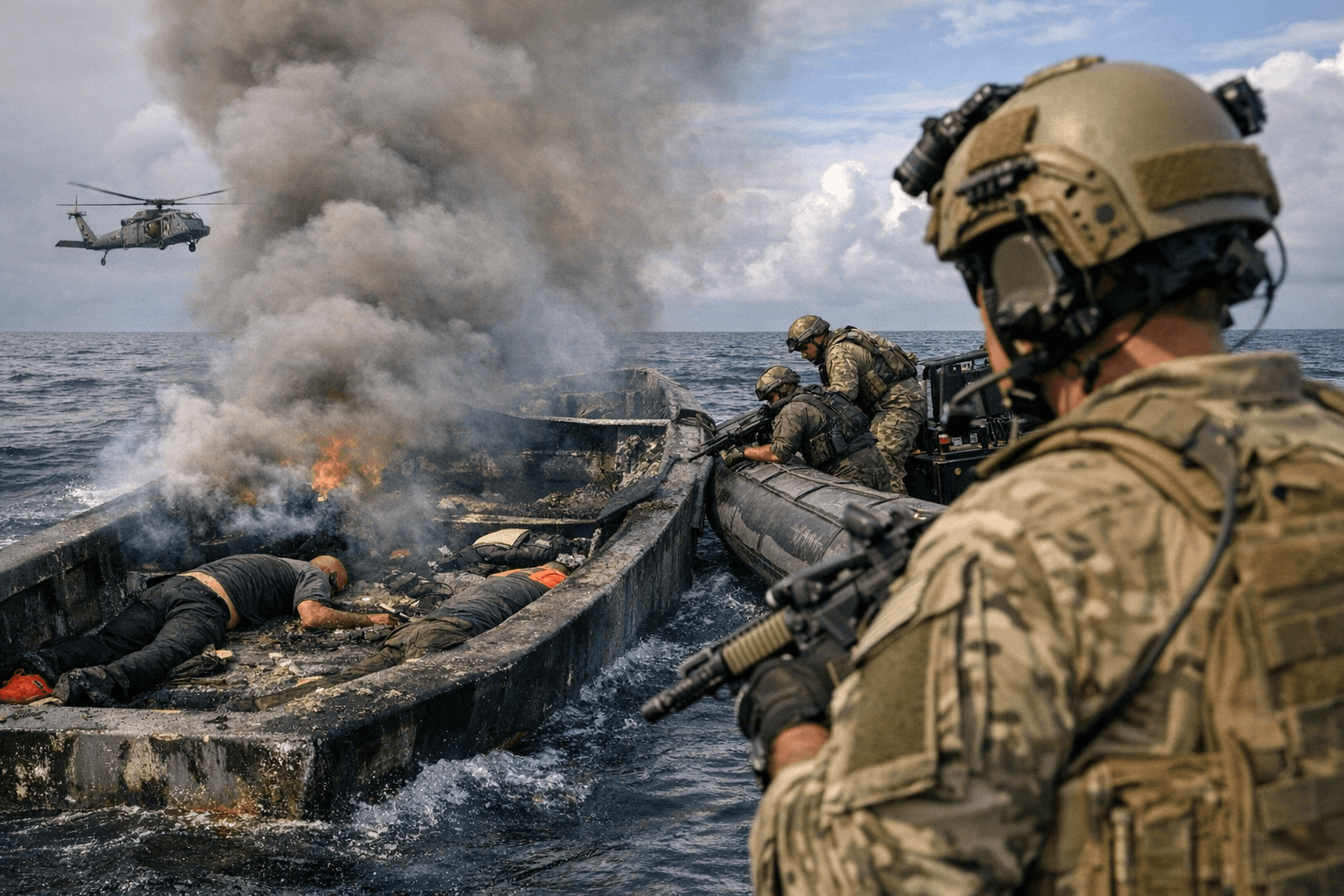 U.S. military strike on alleged drug boat kills 3 in Caribbean Sea