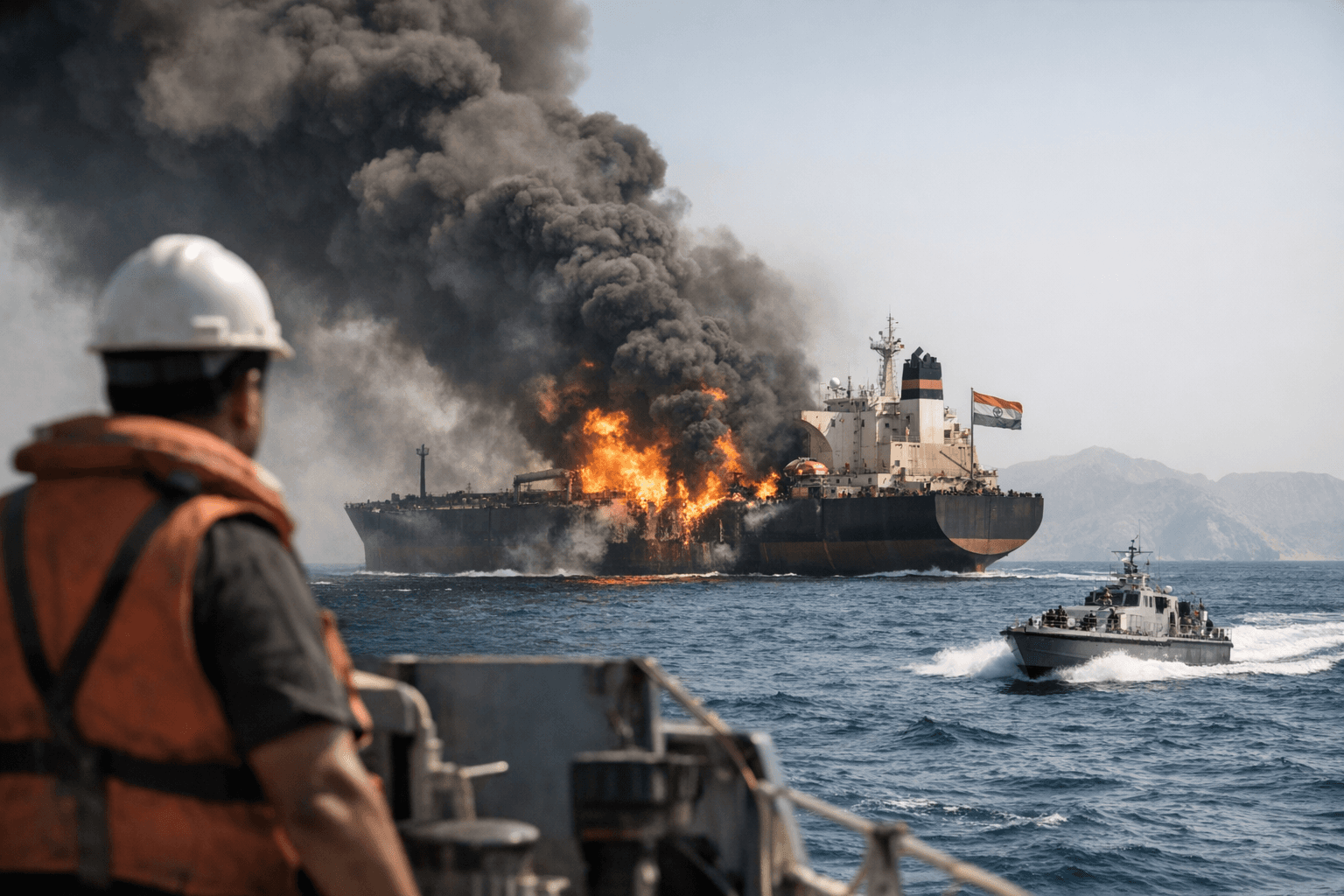 India protests attack on two oil tankers in Strait of Hormuz