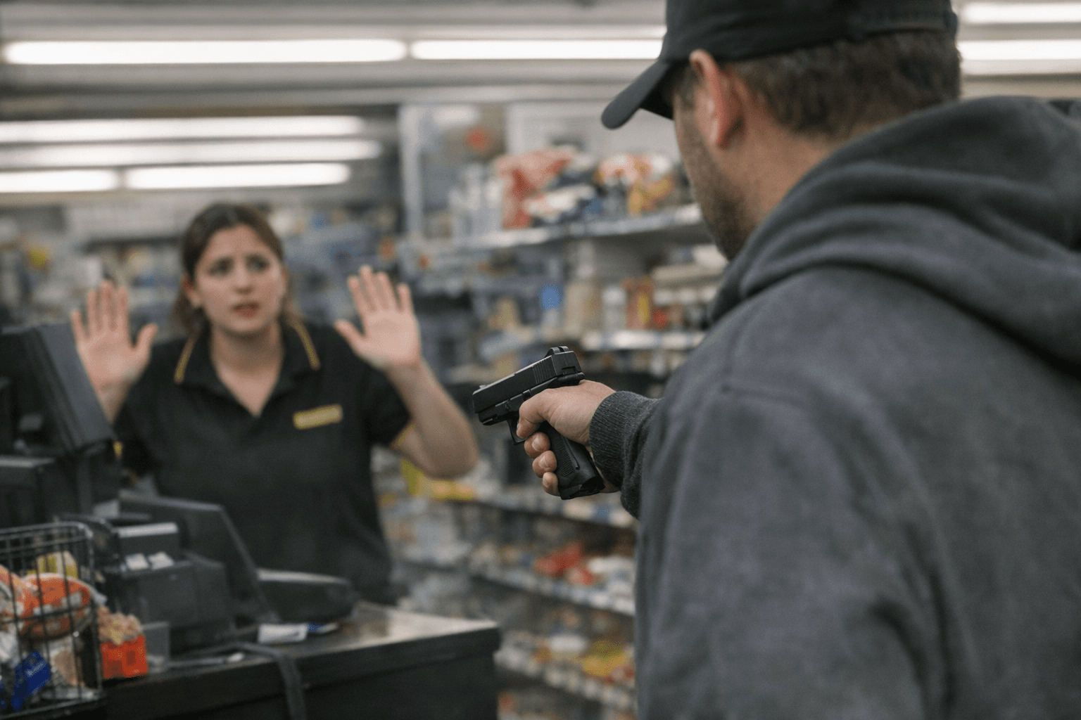 Dollar General employee threatened by man displaying apparent firearm in New York store