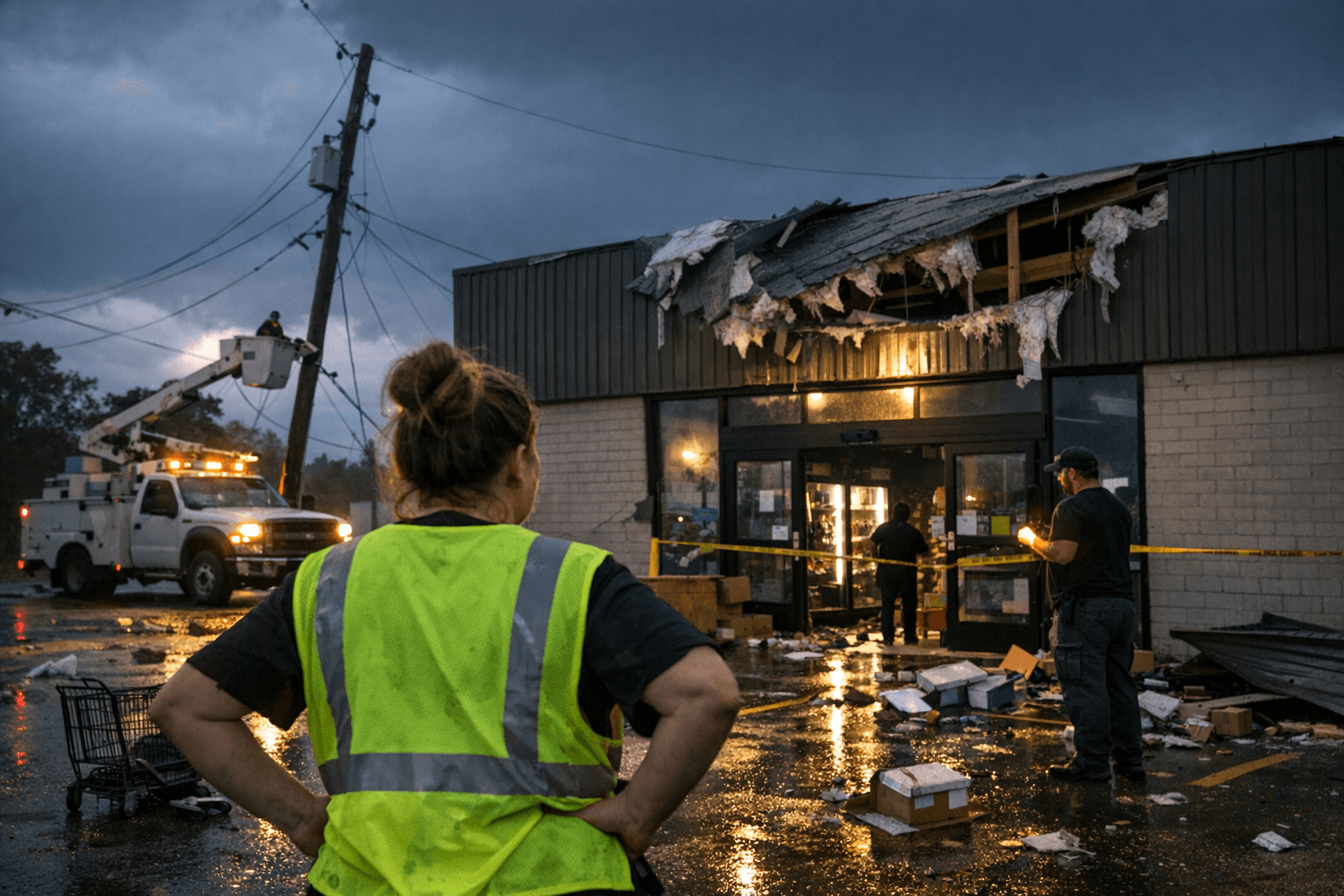 Tornadoes knock out power, close Dollar General store in Plainwell, Michigan