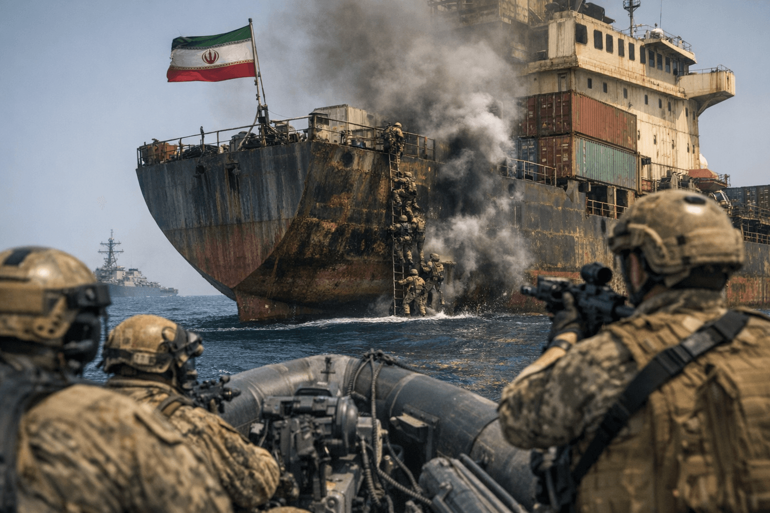 US seizes Iranian-flagged cargo ship in Gulf blockade operation