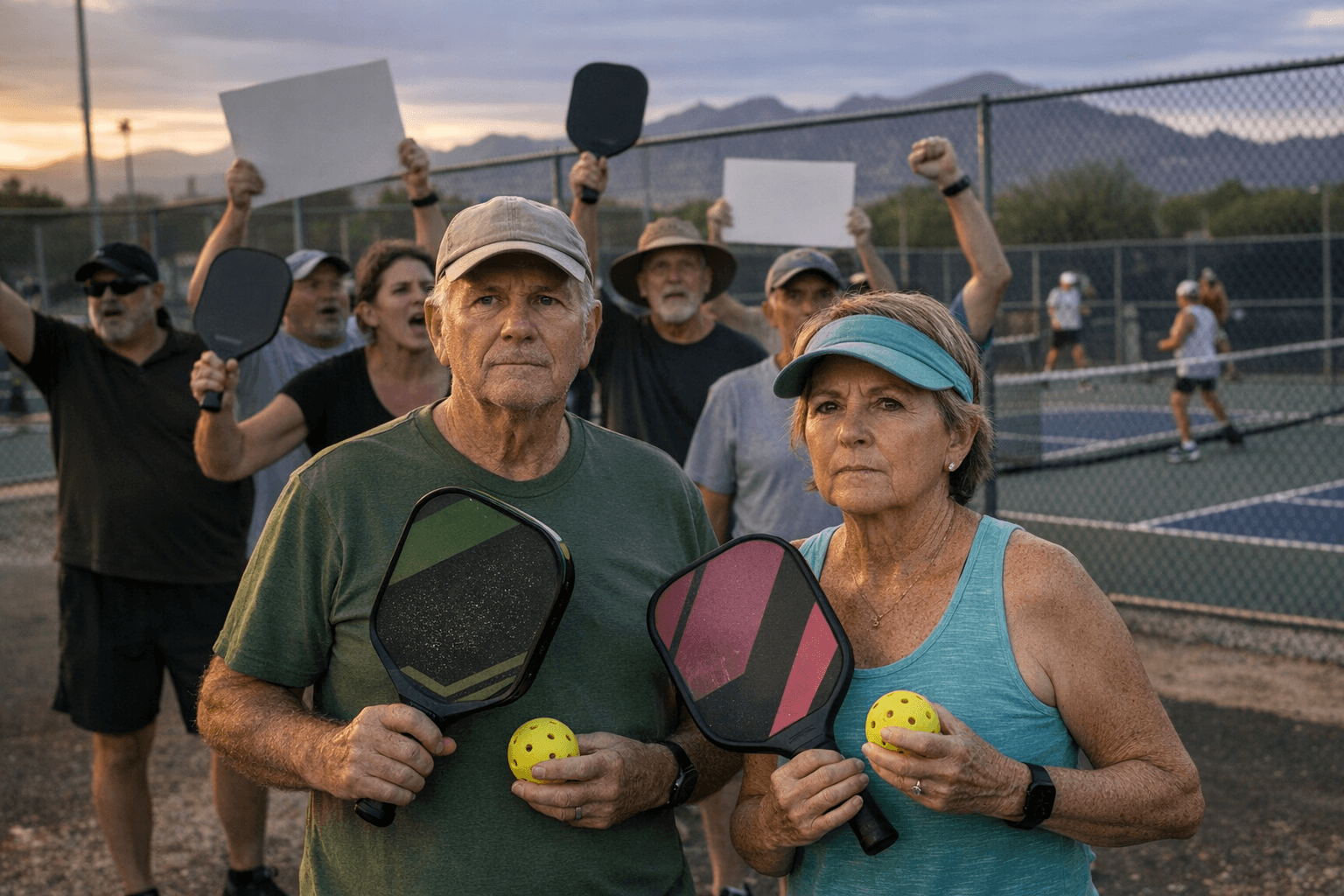 Udall Park pickleball players protest Tucson plan to add court fees