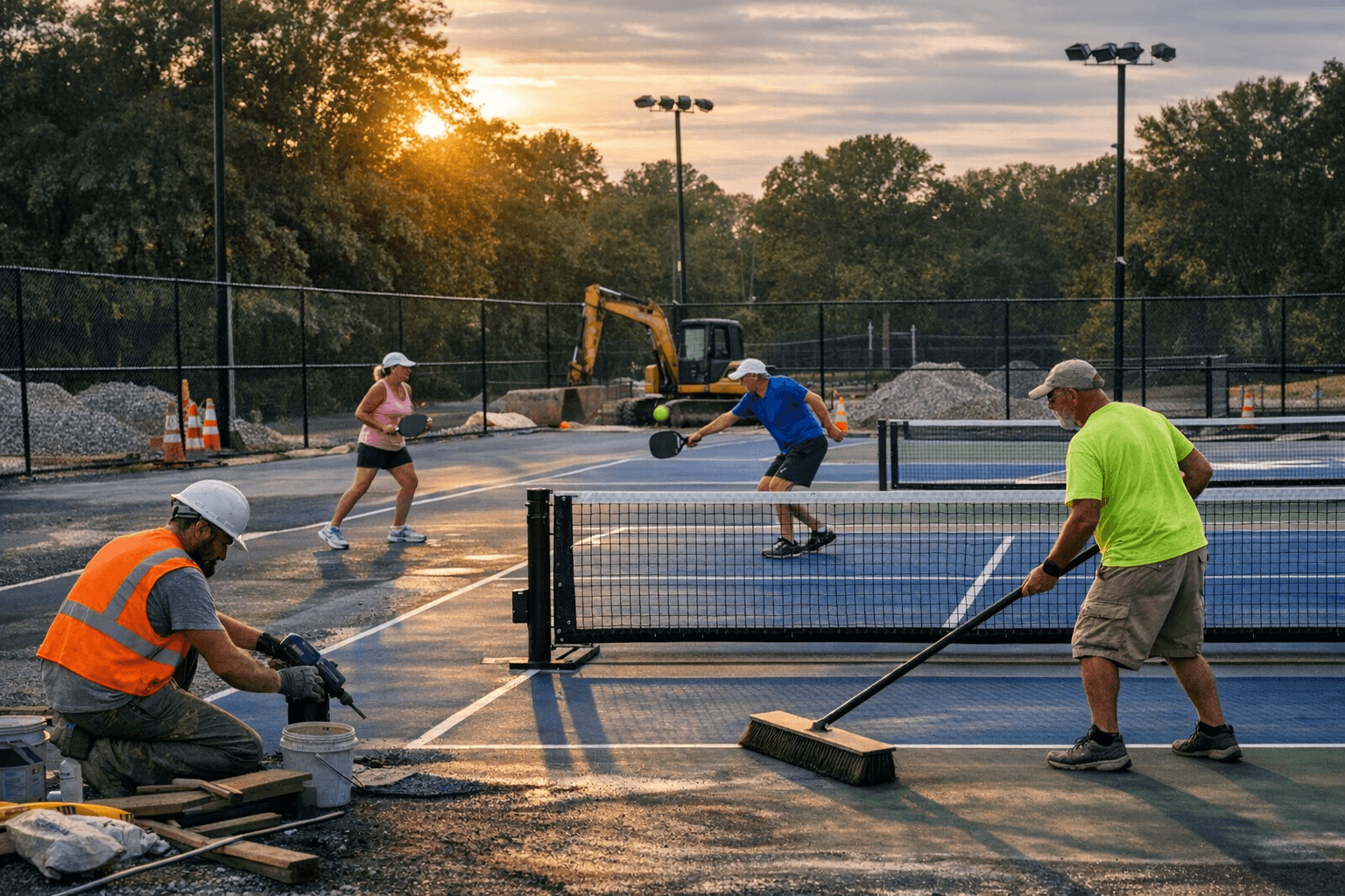 Richmond Heights pickleball court overhaul nears completion, opening next month