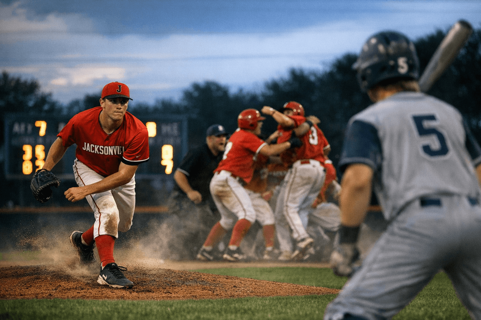 Headen's three-hitter leads Jacksonville past West Central, 9-0