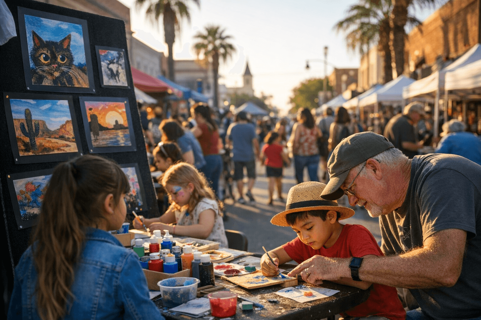 Downtown Yuma festival fills Main Street with student art, family fun