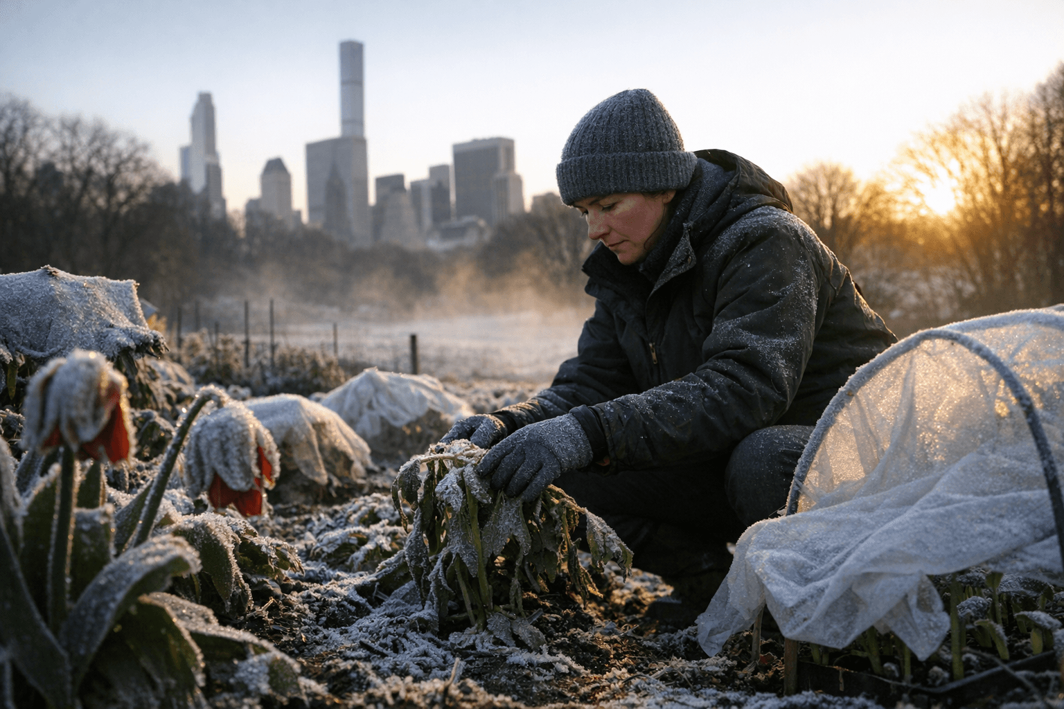 Record heat gives way to freeze warning across New York region