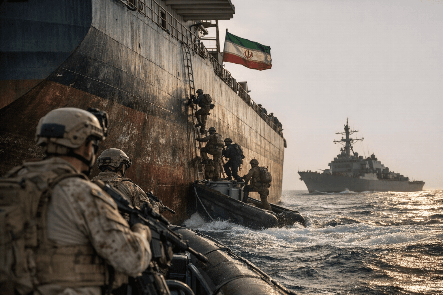 U.S. Seizes Iranian Cargo Ship in Strait of Hormuz as Tensions Rise