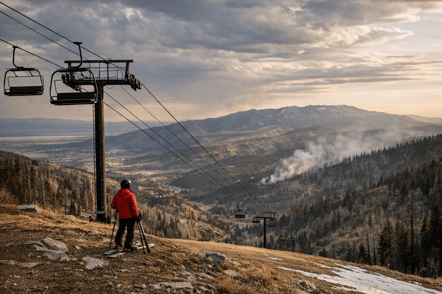 Near-zero snow hits Los Alamos mountains, raising drought concerns