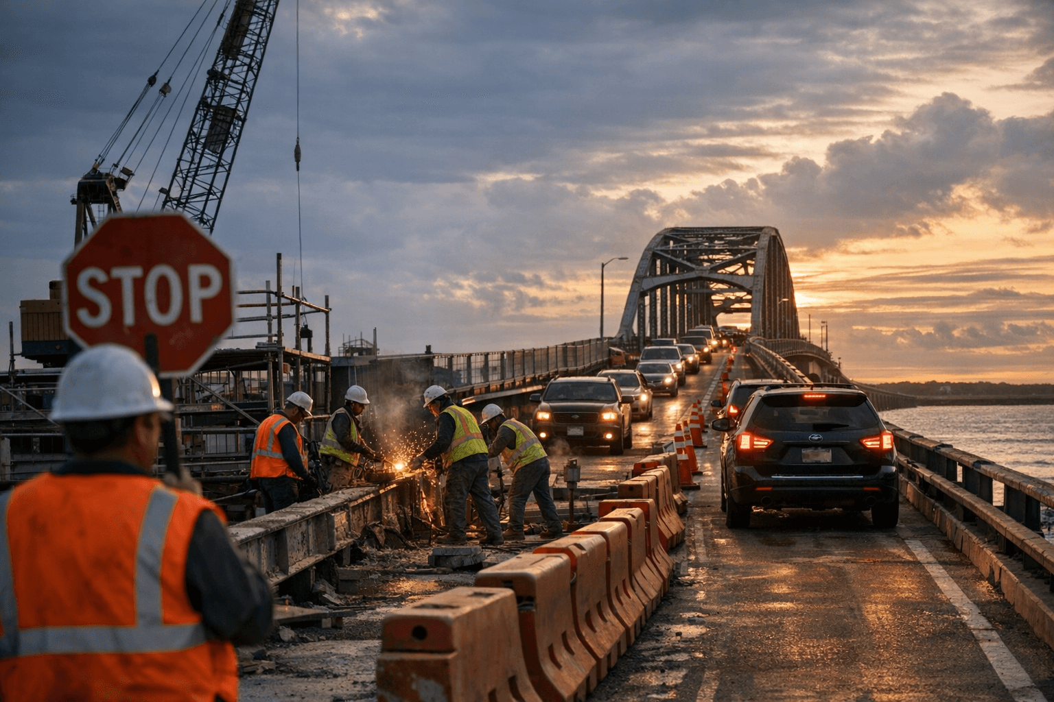 Suffolk County rushes Smith Point Bridge repairs before summer season