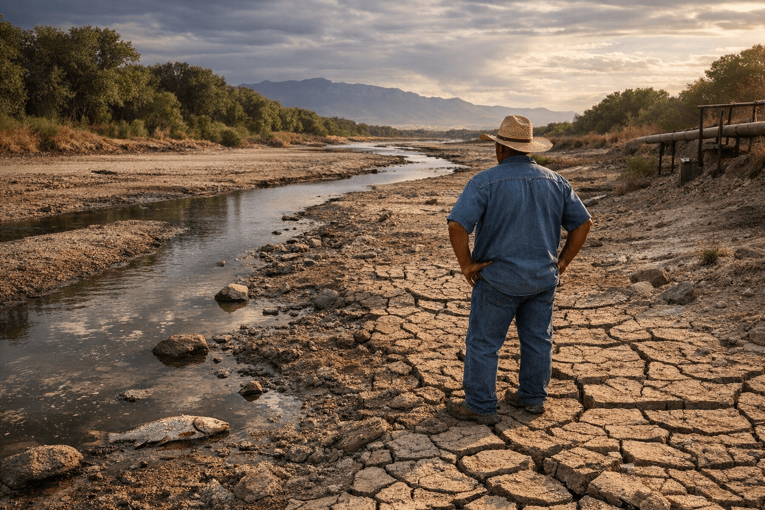 Record-low snowpack brings early Rio Grande drying to Valencia County