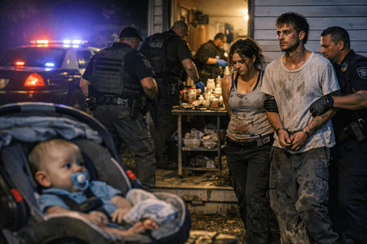 Lewisburg couple arrested after meth, drug-making materials found with infant