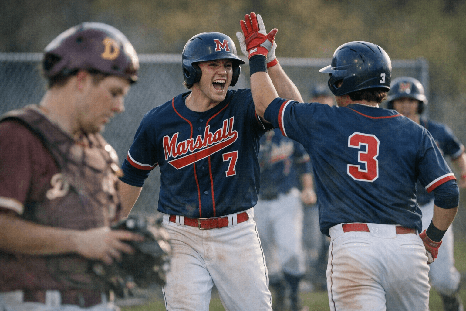 Marshall baseball routs Denfeld 18-1 for second straight win