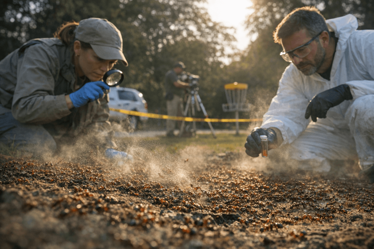 Millions of acid-spraying ants overrun Wendell Park, prompt research response