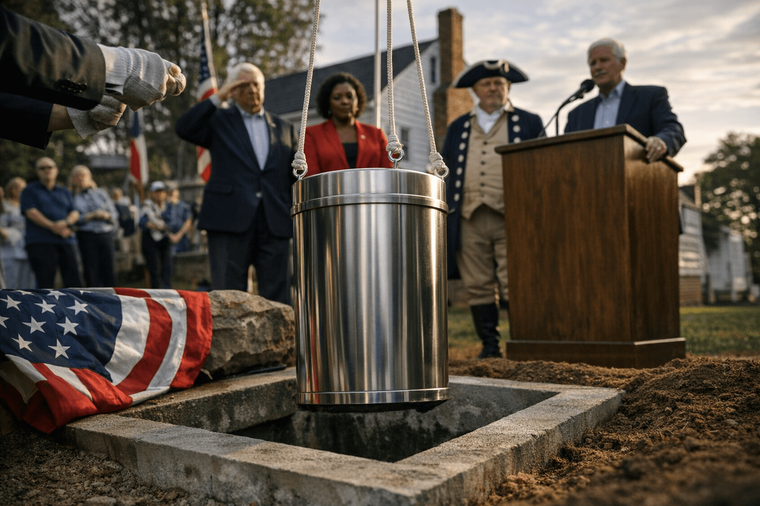 High Point Museum dedicates America250 Guilford time capsule for 2076 reveal