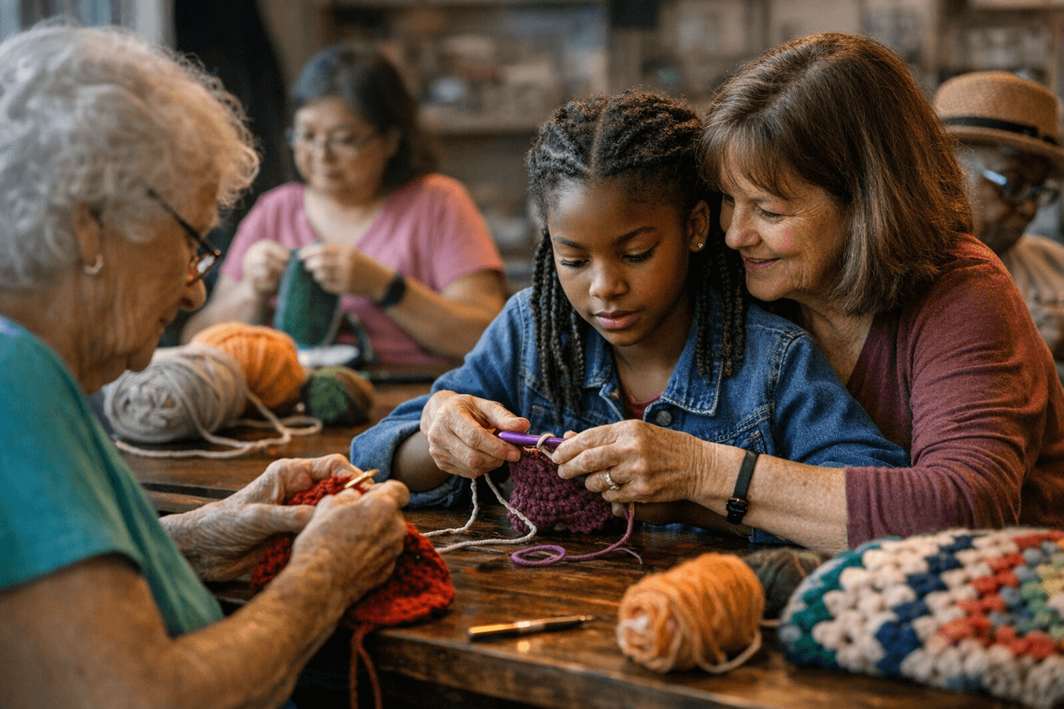 Baton Rouge crochet group stitches together generations through weekly craft sessions