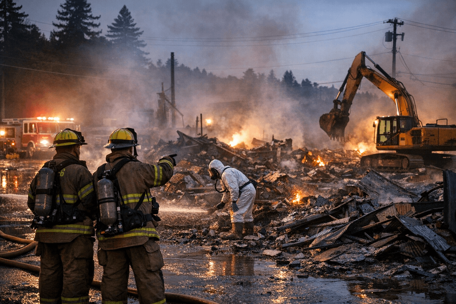 Newsom declares state of emergency for Arcata fire in Humboldt County