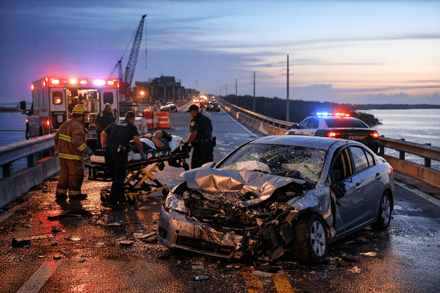 Injuries reported in early crash on Key Largo bridge near Ocean Reef