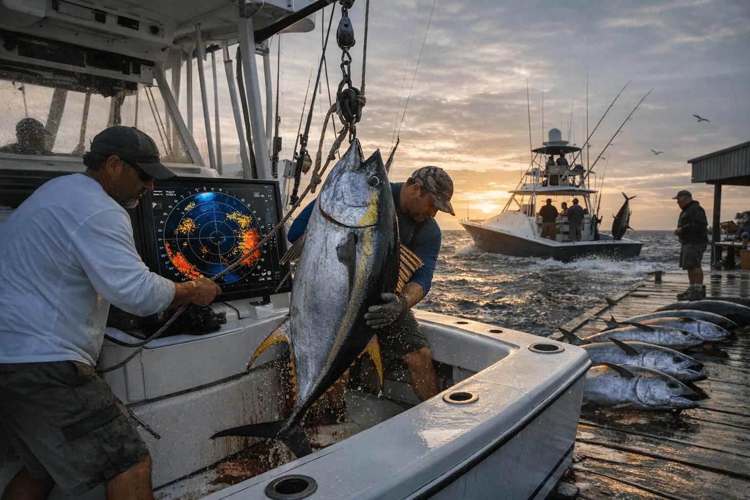Omnidirectional sonar boosts yellowfin tuna catches, reshapes tournament outcomes