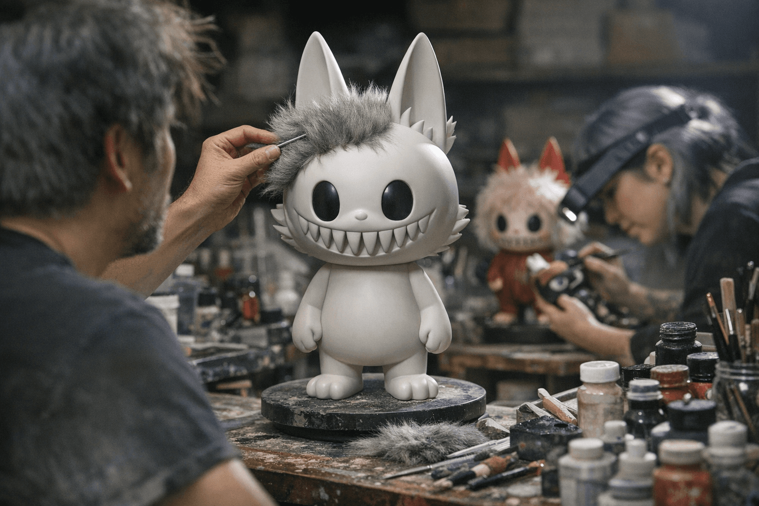 Labubu-inspired 50 cm sculpt targets makers, customizers, and artists