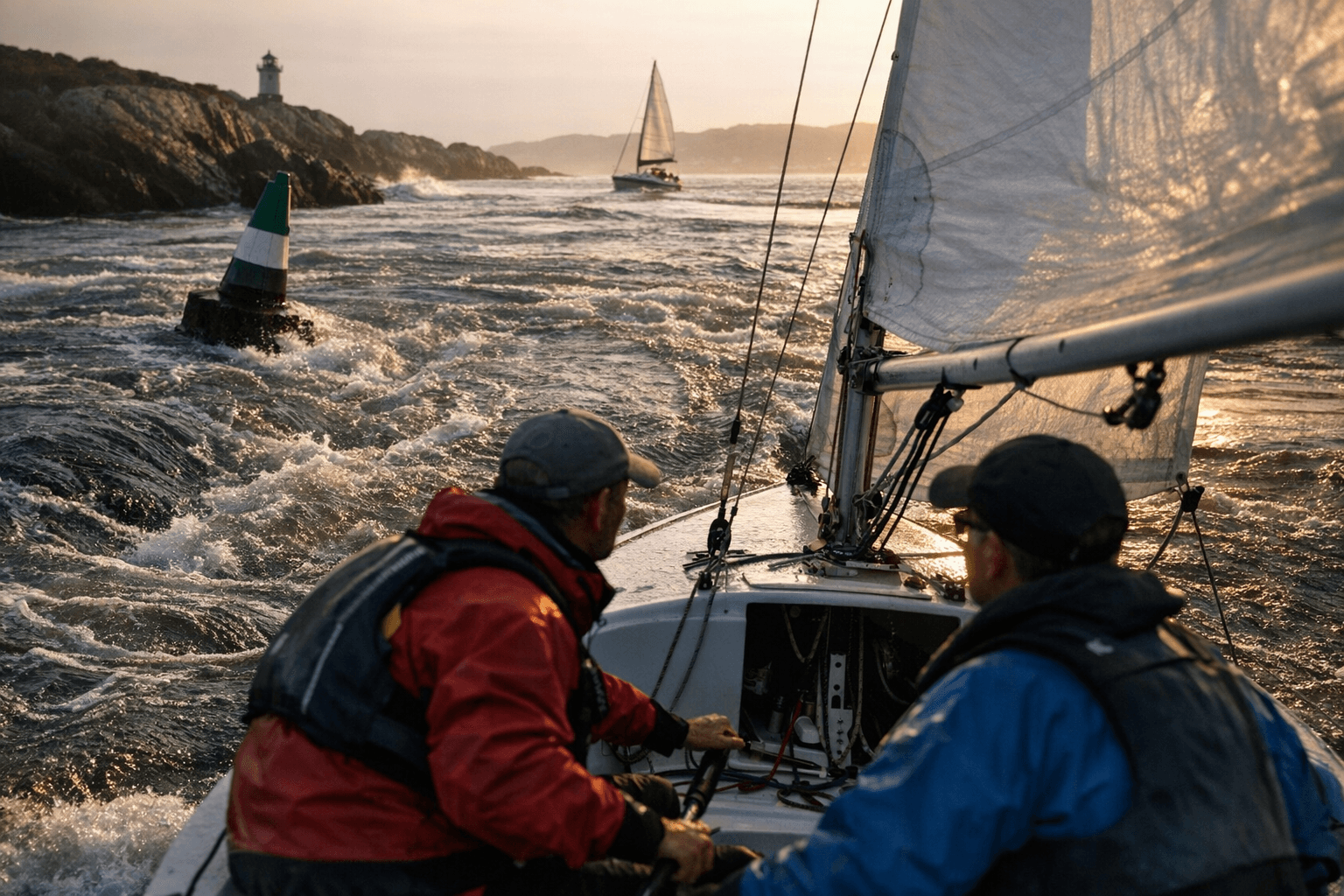 Small-Boat Sailors Rely on Tides and Currents to Make Progress