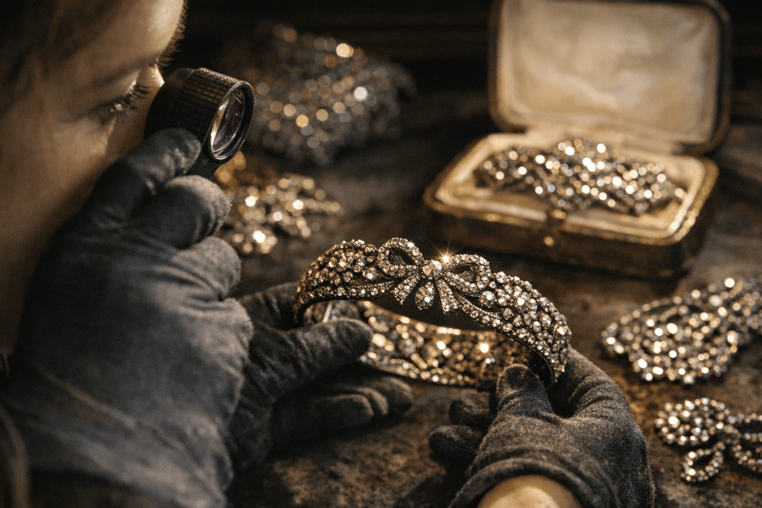 Cut-Steel Jewelry Shines, England’s 18th-Century Metallic Sparkle Triumphs