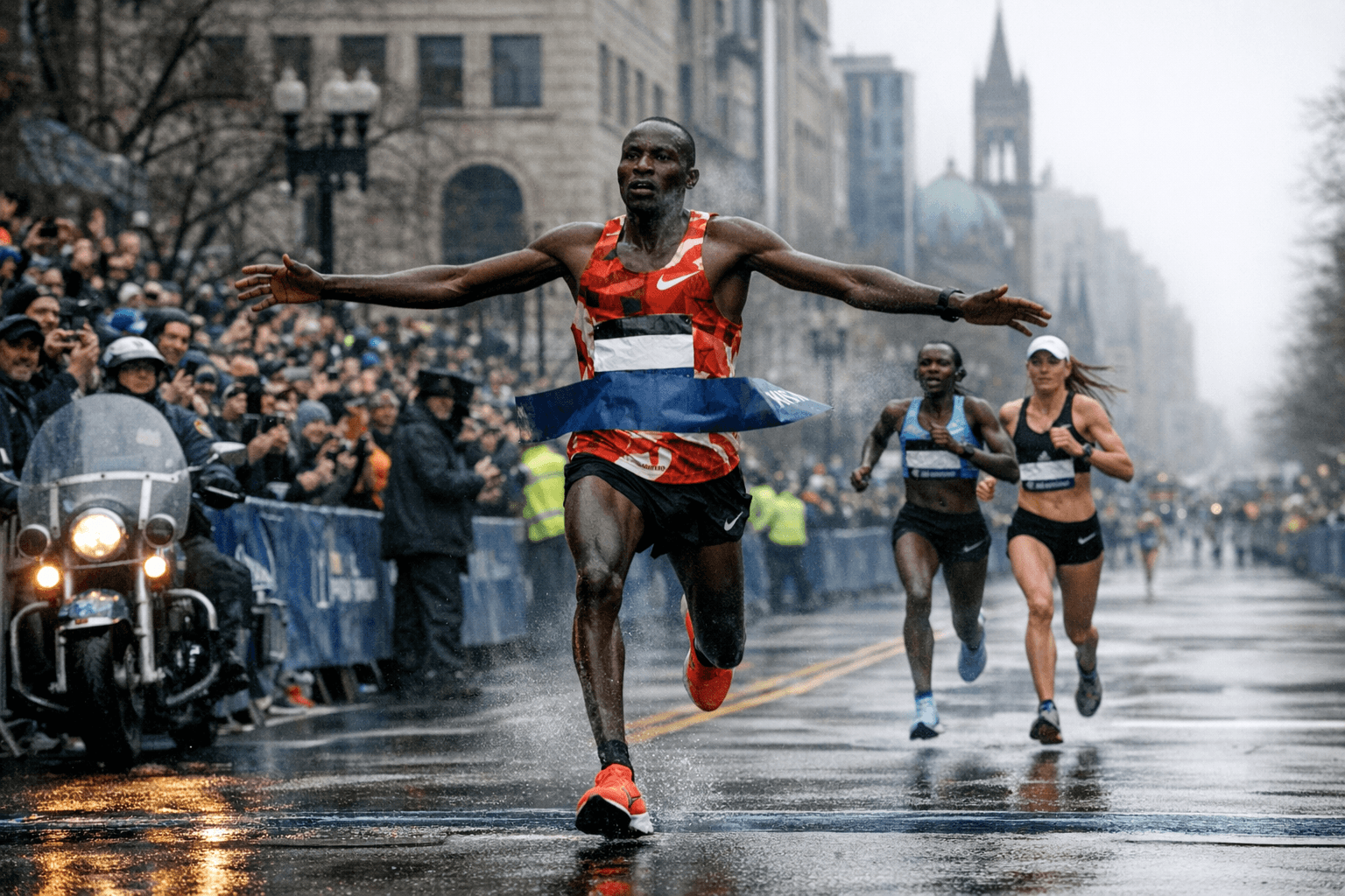 Cool Weather, Record Runs Mark Boston Marathon’s 130th Running