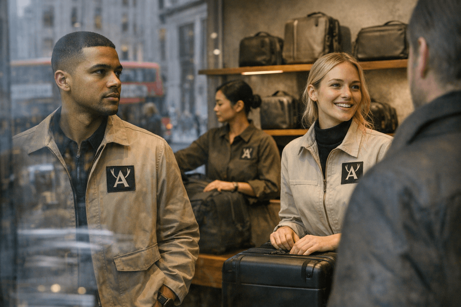 Antler’s Regent Street Flagship Debuts Studio Wylder Staff Uniforms