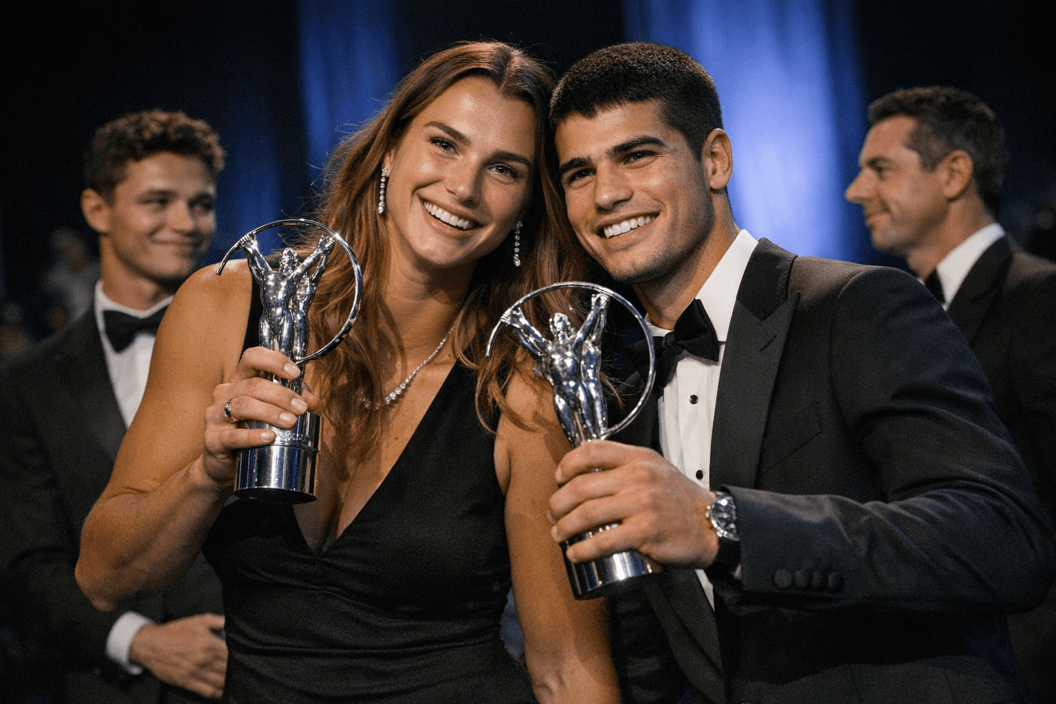 Sabalenka and Alcaraz lead tennis sweep at Laureus Awards in Madrid
