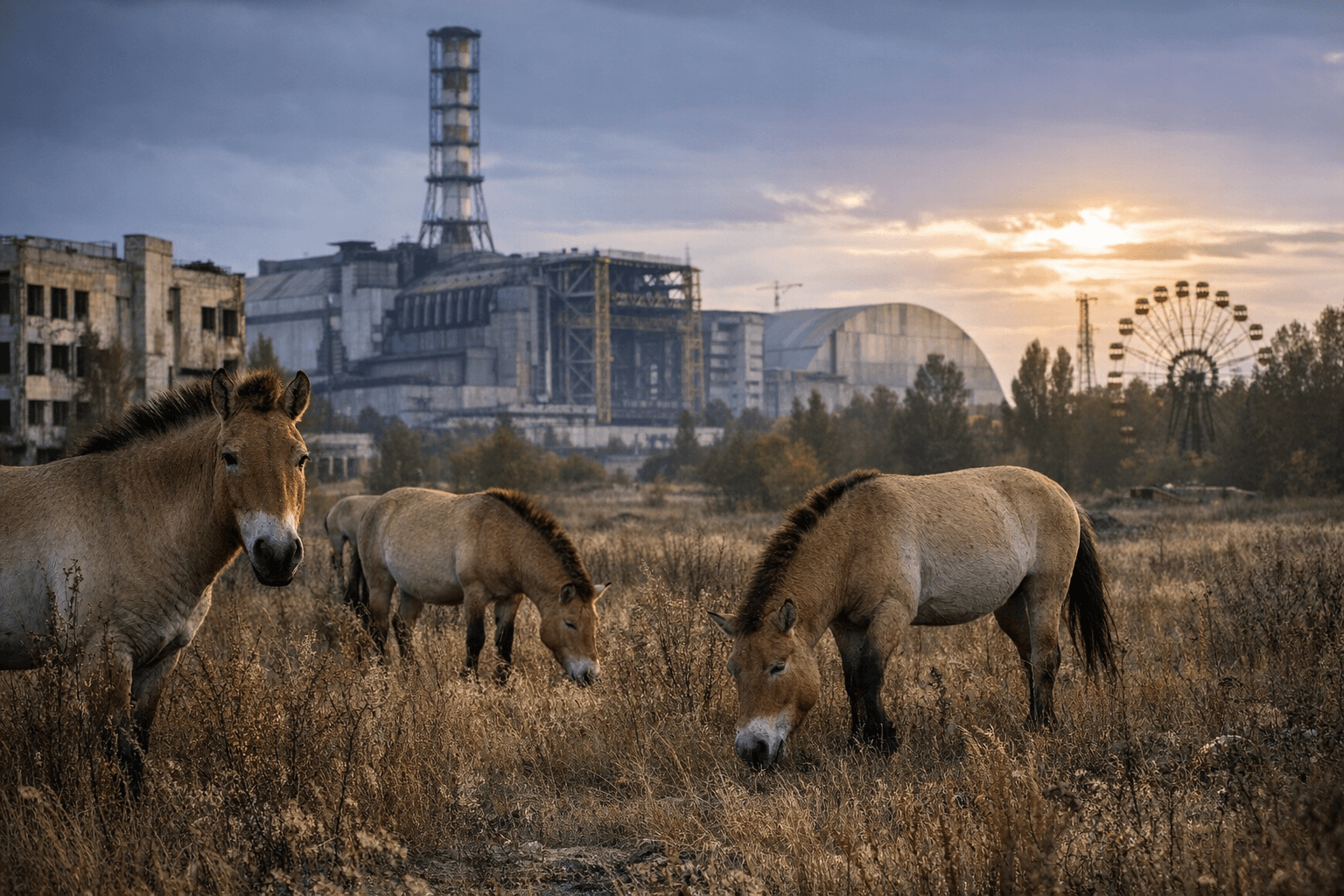 Chernobyl wildlife rebounds, Przewalski’s horses thrive in exclusion zone