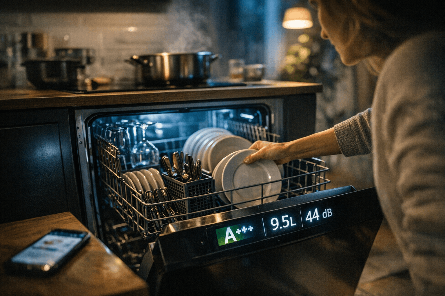 מדיחי כלים חכמים: 3 נתונים שקובעים יעילות, שקט וחיסכון