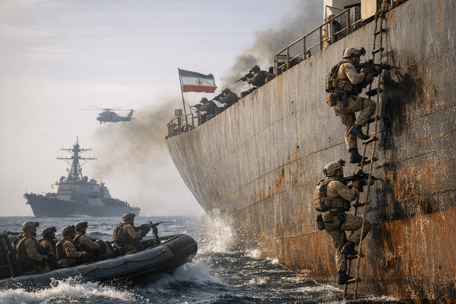 U.S. forces seize Iranian tanker in Arabian Sea after warning shots