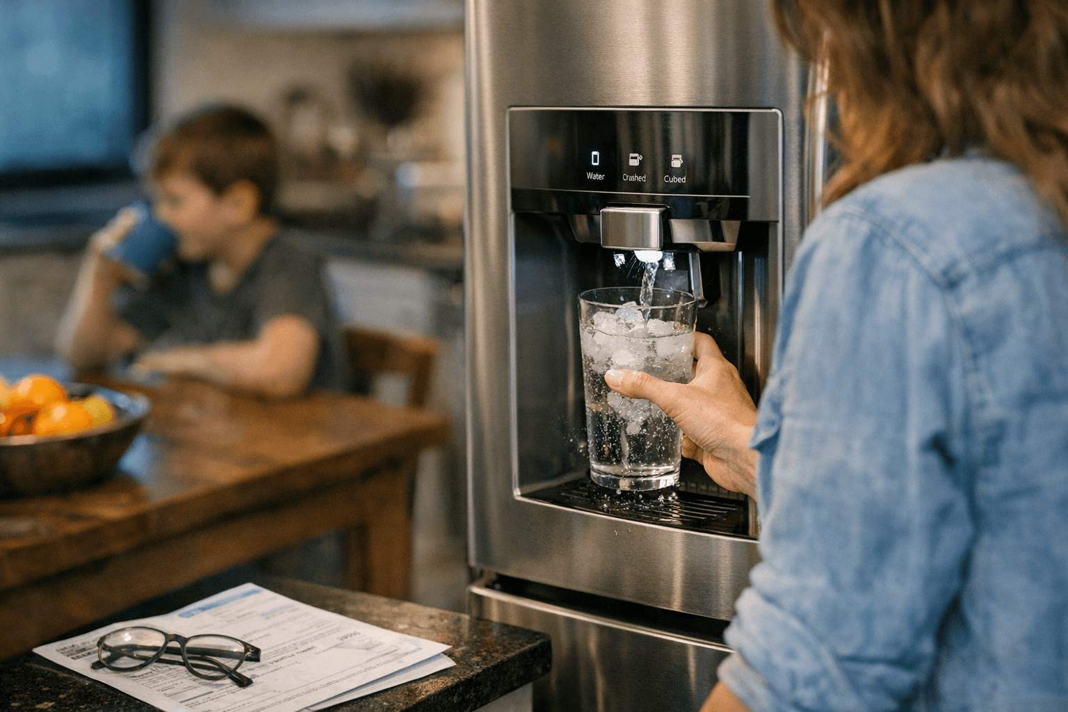 מקרר עם קיוסק מים וקרח: נוחות יומיומית וחיסכון באנרגיה