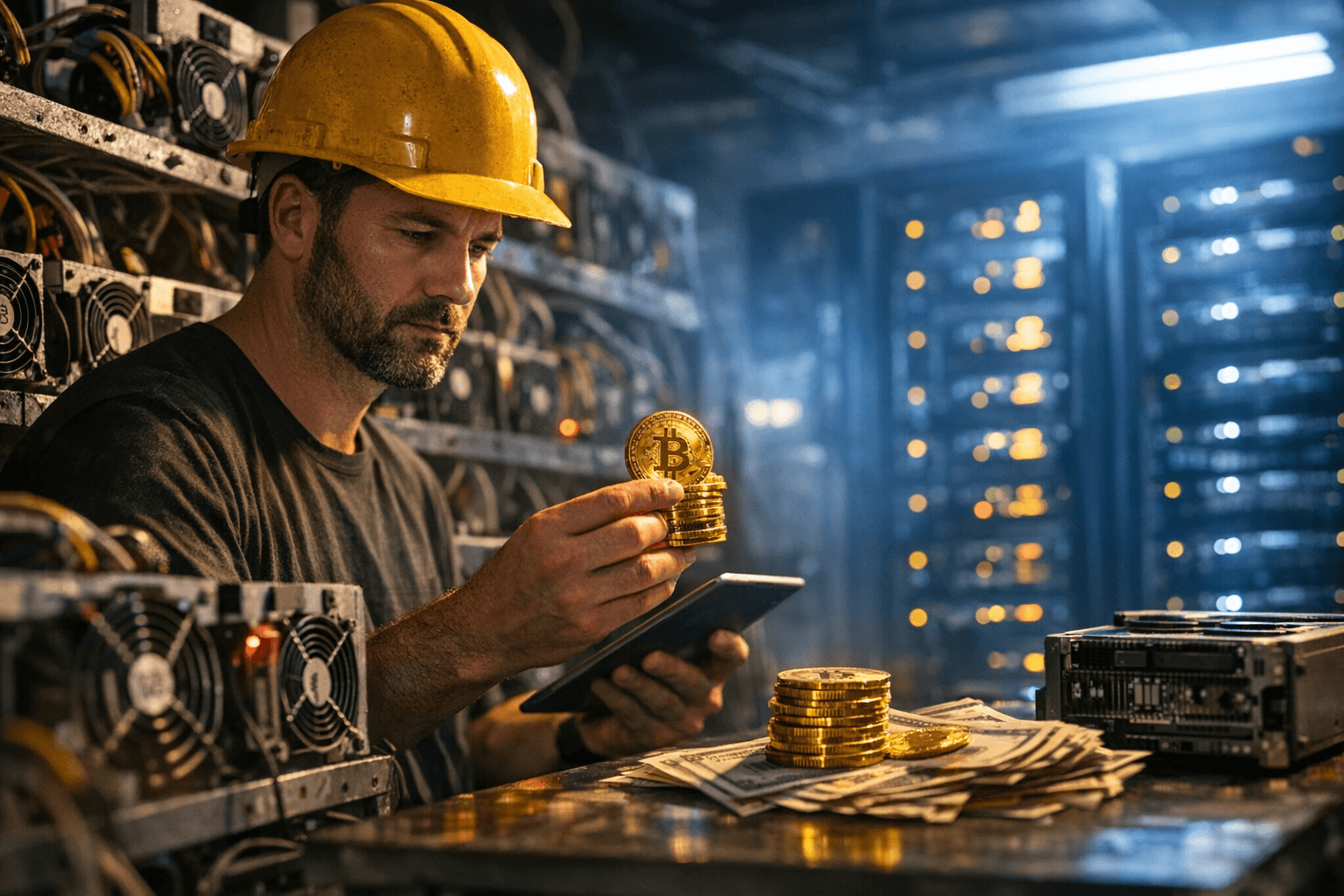 כורי ביטקוין מוכרים עתודות: מימון הבינה המלאכותית משנה את השוק