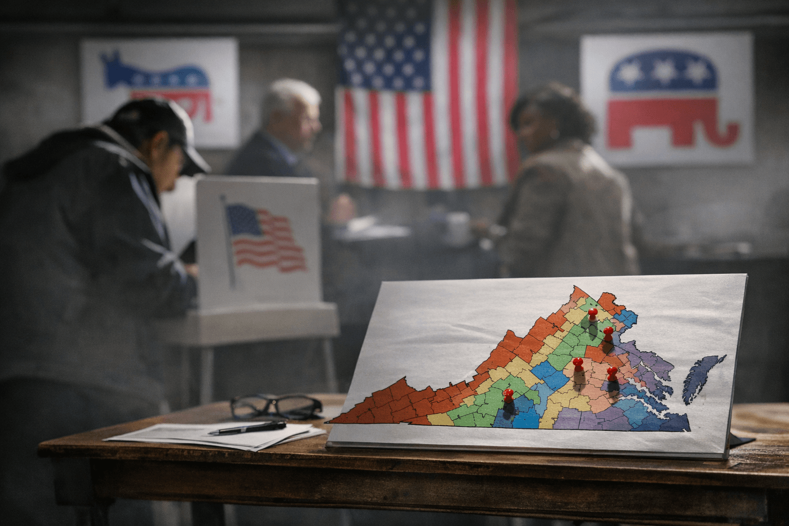 Virginia voters decide ballot measure that could reshape House map