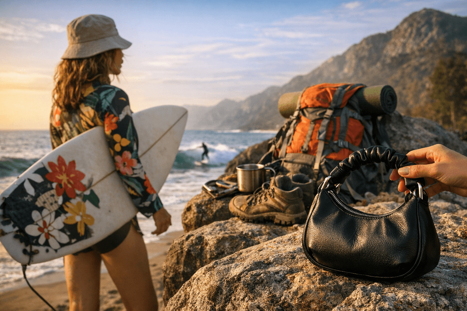 April Fashion Collabs Spotlight Surfwear, Outdoor Gear, and Ganni's Mini Hobo