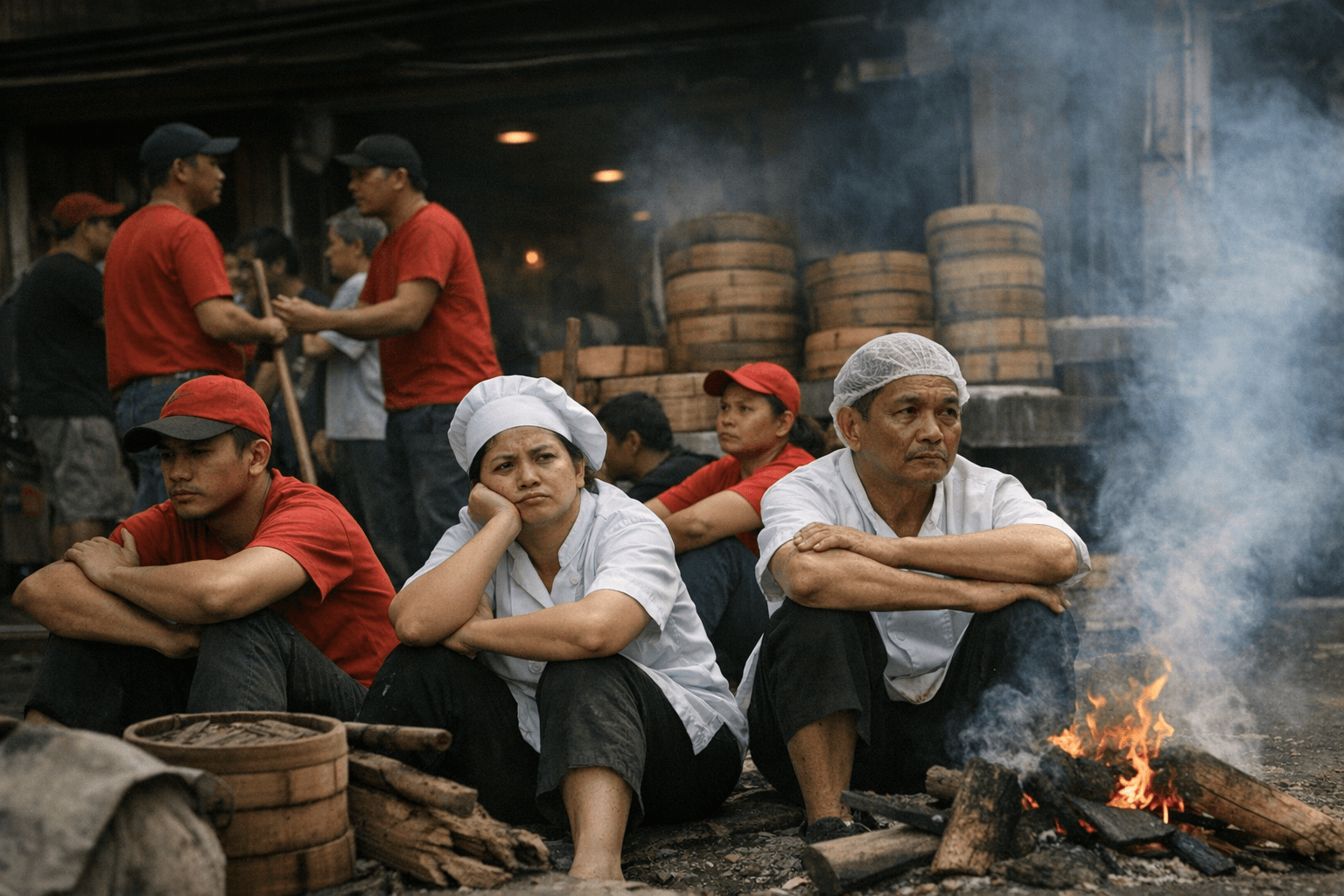Kowloon House workers strike over unpaid wage increases in Quezon City