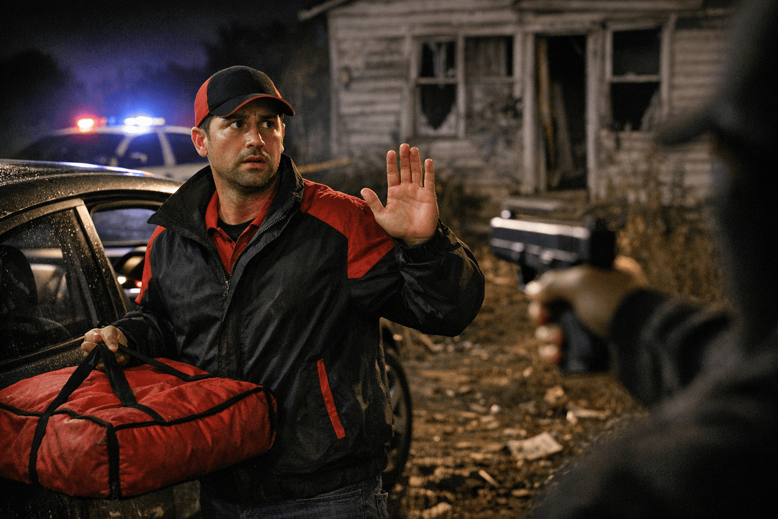 Pizza Hut driver threatened at gunpoint after delivery to abandoned home