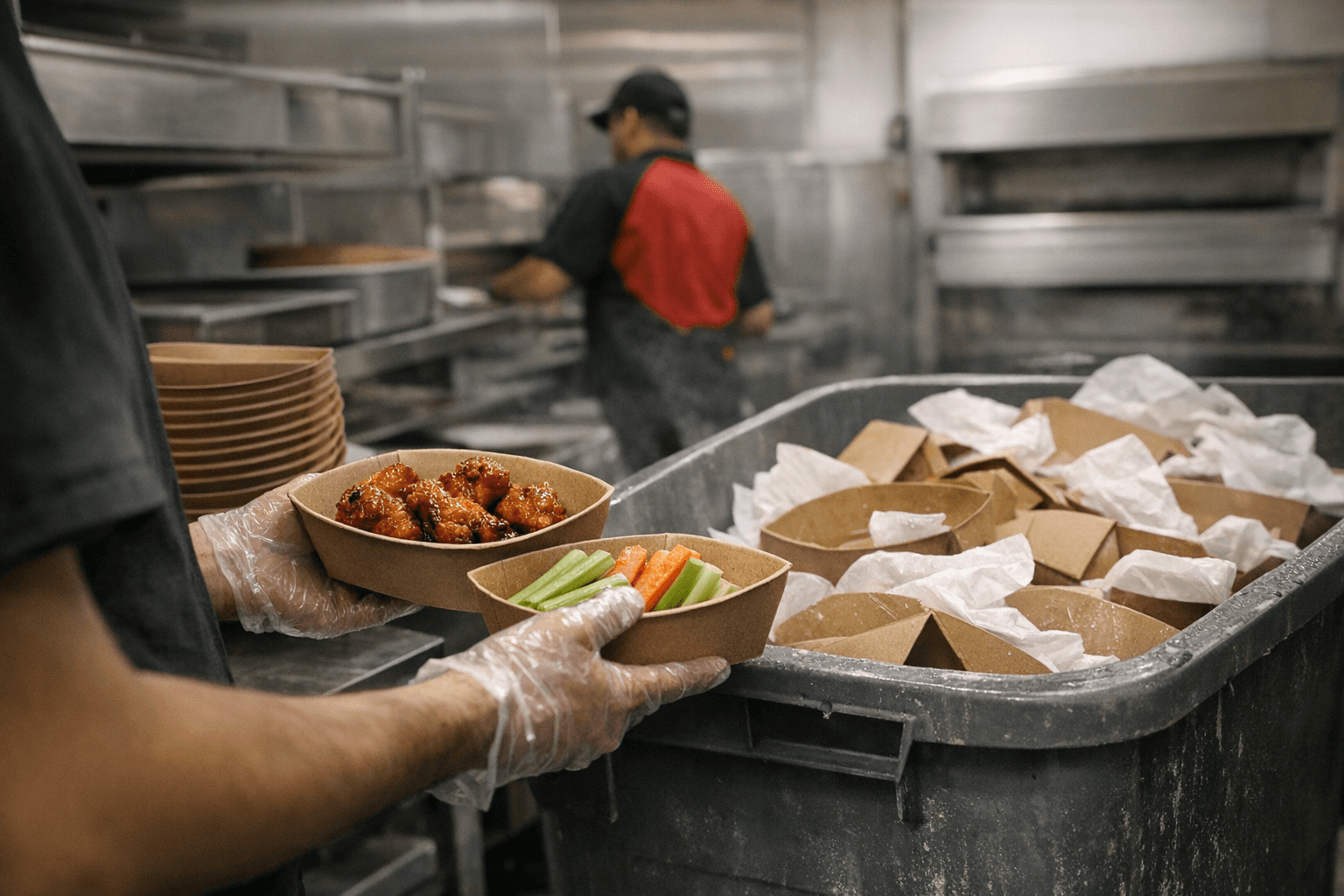 Pizza Hut redesigns wing bowls to improve recycling and cut waste