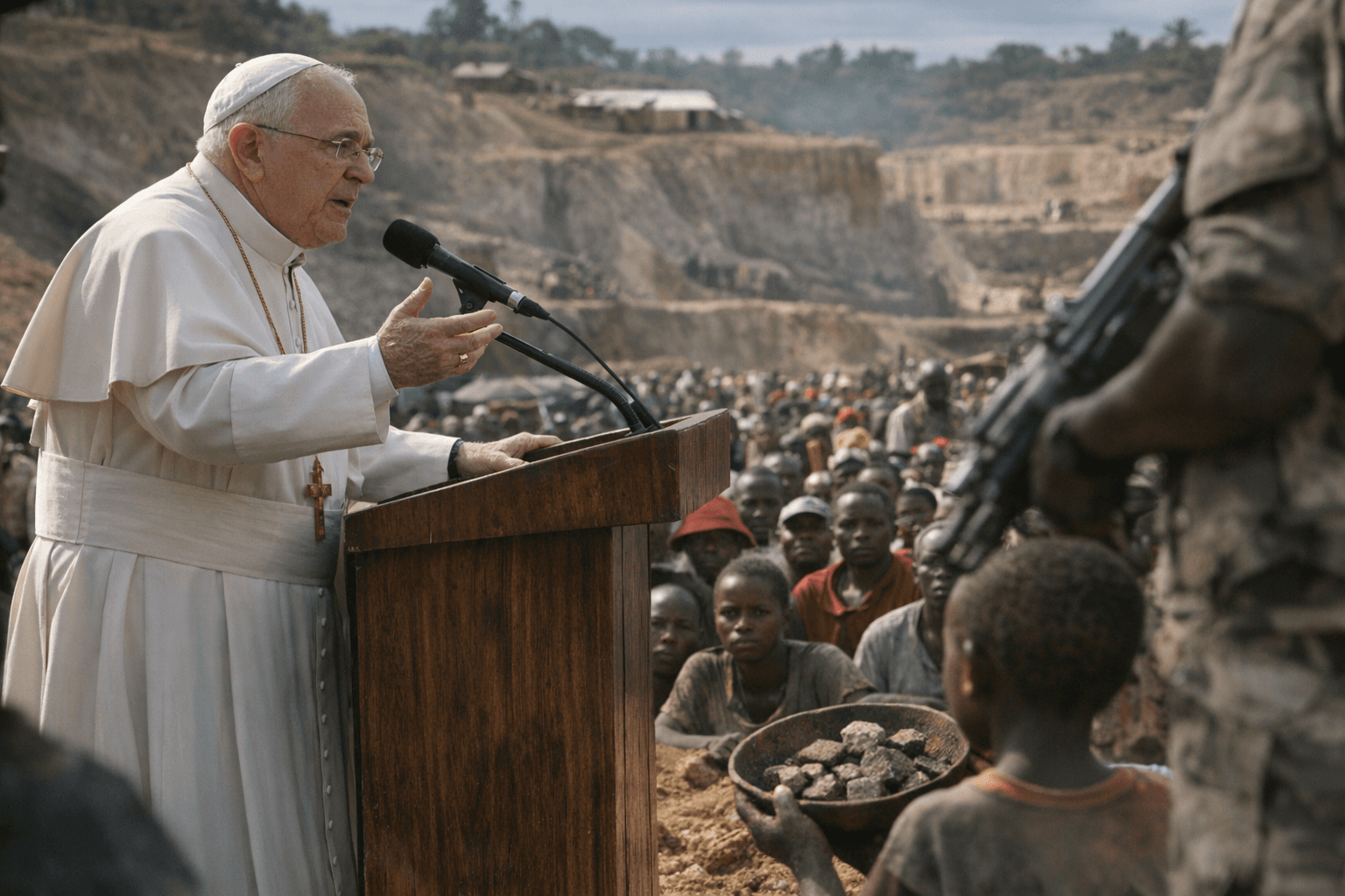 Pope Leo XIV finds a firmer voice on Africa tour, decries exploitation