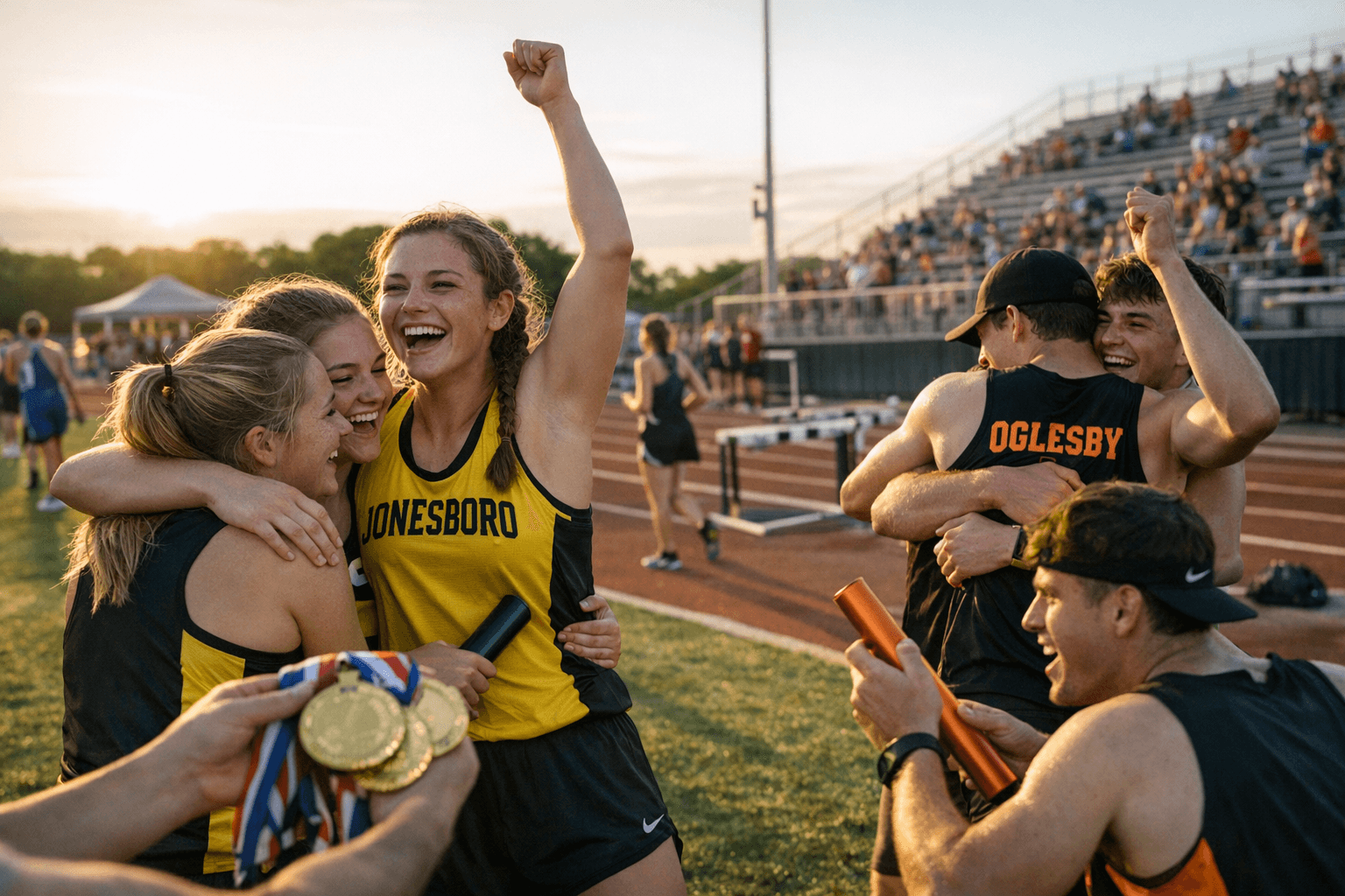 Jonesboro, Oglesby athletes shine at District 26-1A meet, advance to area