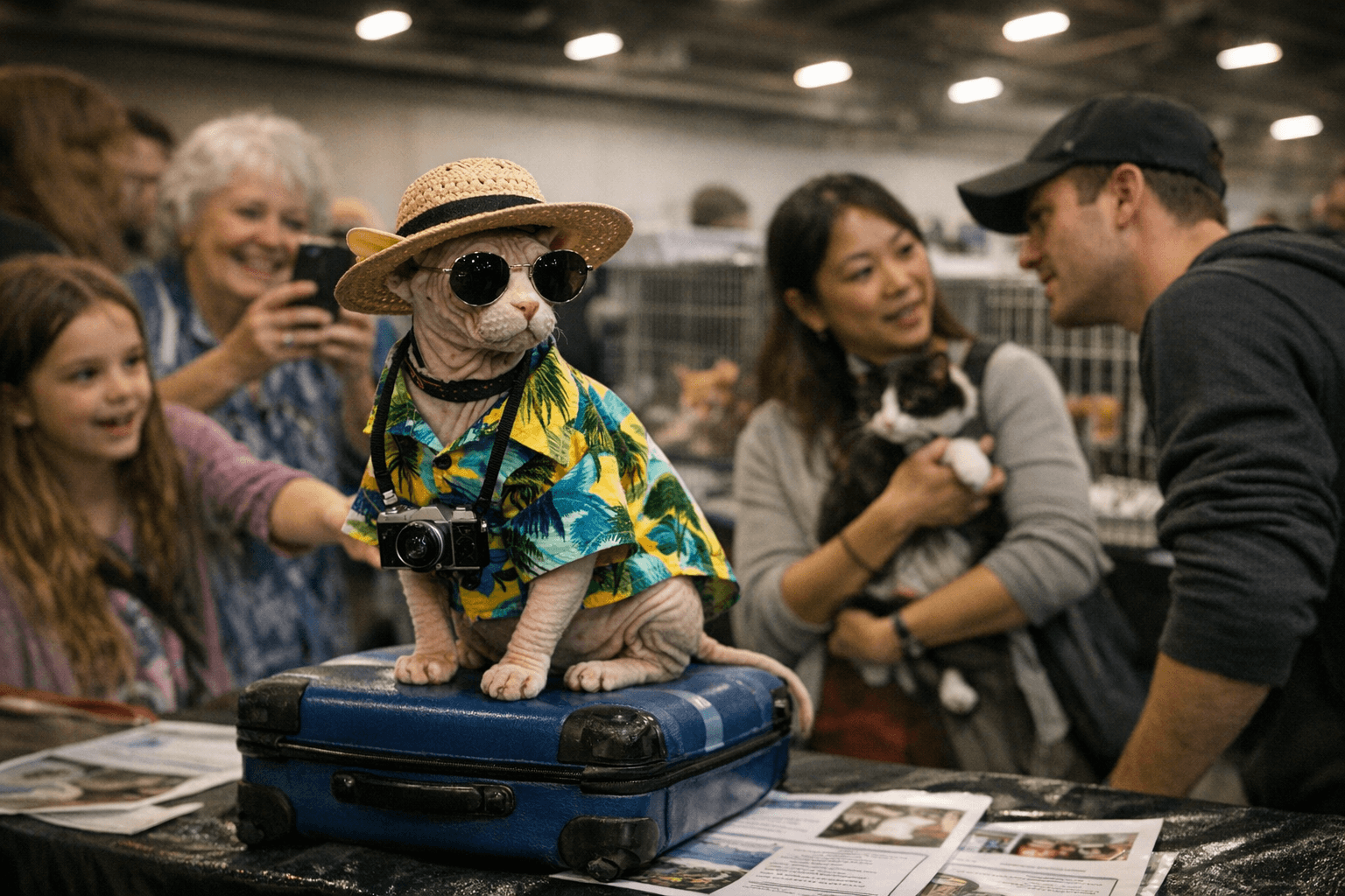 Cats in costume draw crowds, adoptions at Eugene show