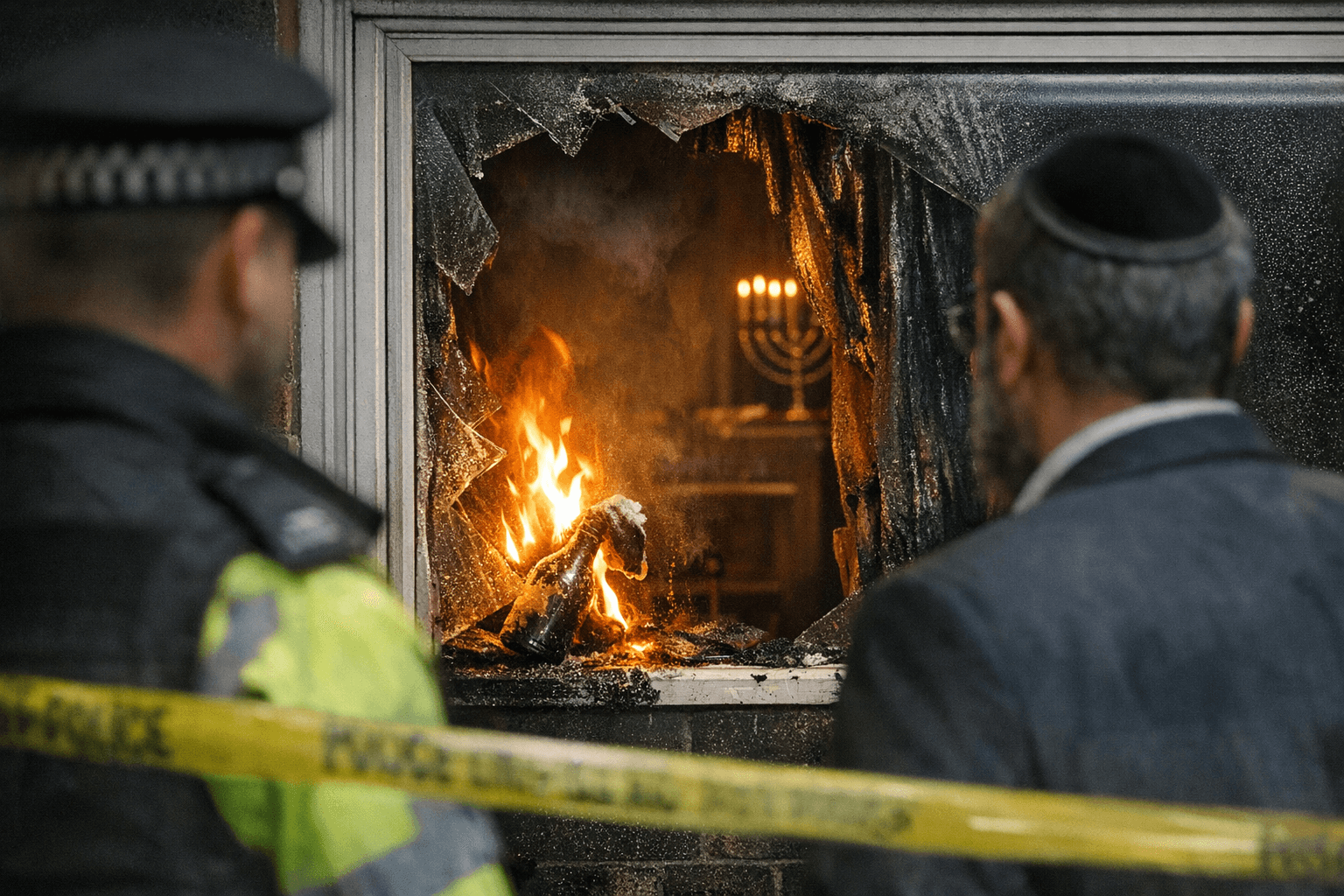Teen charged after accelerant thrown through Harrow synagogue window