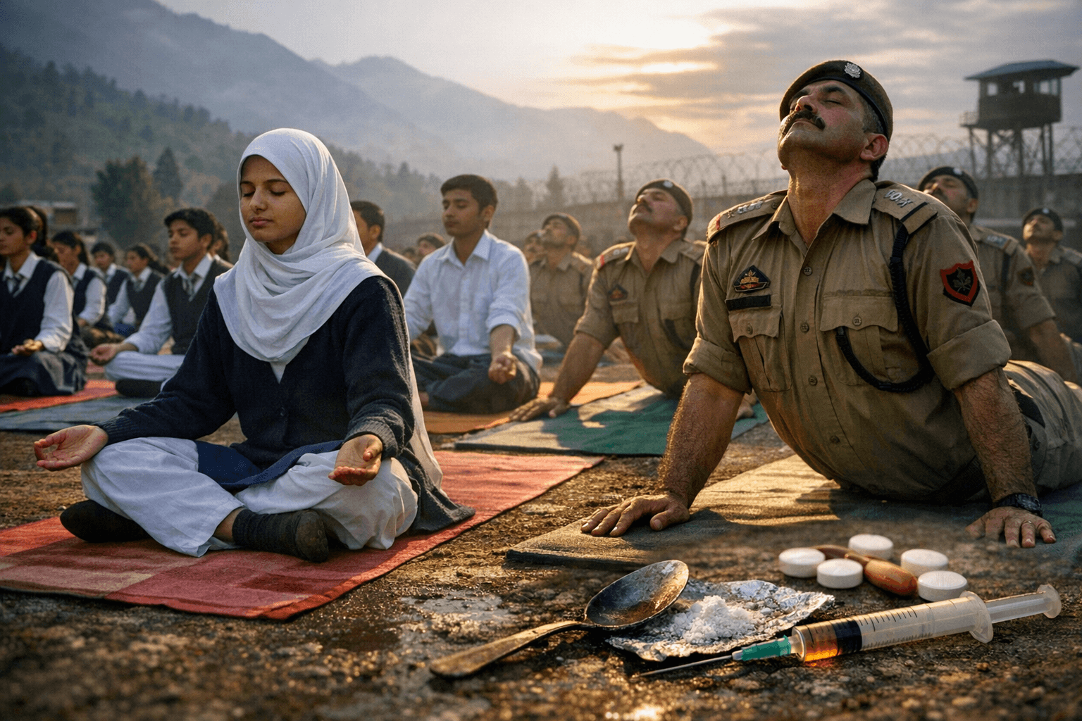 Jammu & Kashmir rolls out yoga in schools and police lines to fight drug abuse