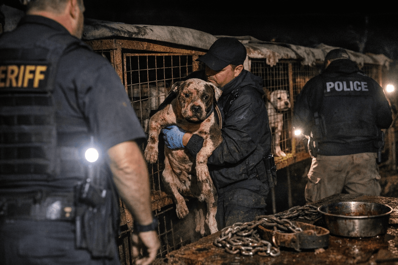 South Carolina dogfighting bust rescues 33 dogs, charges two residents